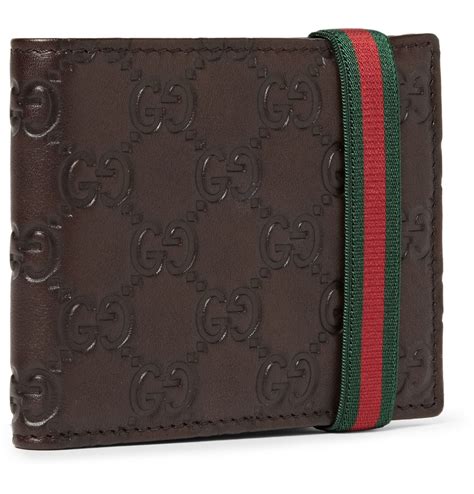 gucci mens wallet brown